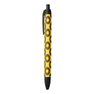 Super Gelukkige Chocolade Donuts Zwarte Inkt Pen