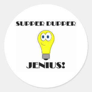 Super Genious? Ronde Sticker