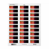 Super Gerbera Daisy Étiquette (Feuille entière)