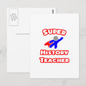 Super Geschiedenis leraar Briefkaart (Voorkant / Achterkant)
