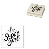 Super Girl Rubber Stamp Rubberstempel (Gestempeld)