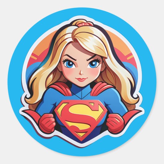 Super Girl Sticker (Voorkant)