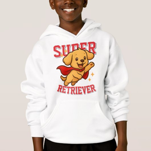 Super Golden Retriever Superhero Unisex Homme Femm (Devant)