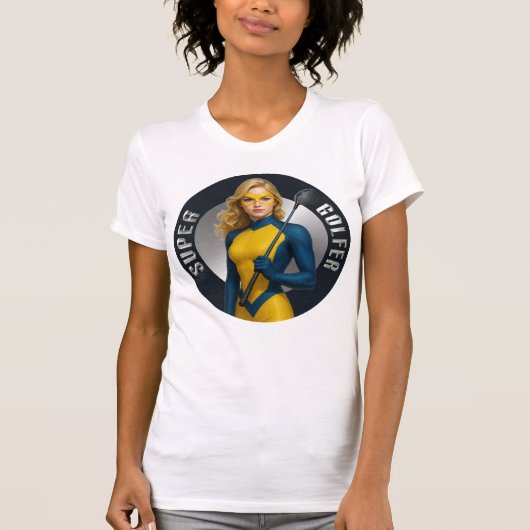 Super Golfer Woman's Golf T-Shirt (Devant)