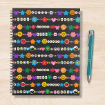 Super Good Vibes Love Smile Perles rétro<br><div class="desc">Super Good Vibes Love Smile Retro Beads Planners propose une variété de perles d'amitié avec des textes tels que l'amour, la paix, heureux, sourire, bonnes vibrations et accentué avec des fleurs, papillons, coeurs, étoiles, yin et yang signes dans des couleurs vives. Cadeaux parfaits pour Noël, anniversaire, meilleurs amis, soeurs et...</div>
