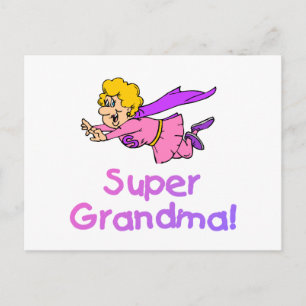Super Grandma (vliegen) Briefkaart