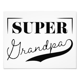Super Grandpa Foto Afdruk