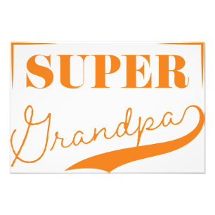 Super Grandpa Foto Afdruk
