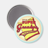 Super Grandpa magneet (Voorkant / Achterkant)