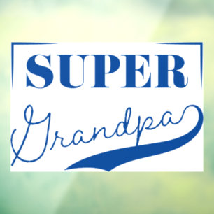 Super Grandpa Raamsticker