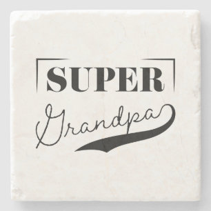 Super Grandpa Stenen Onderzetter