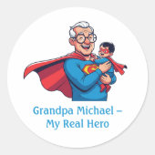Super Grandpa Sticker (Voorkant)