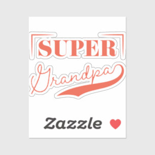Super Grandpa Sticker