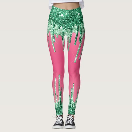 Super grappige aangepaste gedrukte leggings (Voorkant)