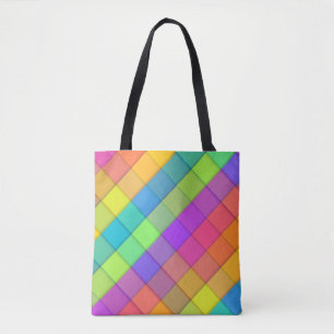 Super Groovy Bright Fun Colorful Tote Bag