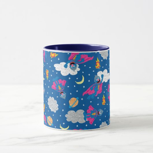 Super Grover 2.0 Night Sky Patroon Mok (Midden)