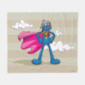 Super Grover Fleece Deken (Voorkant (Horizontaal))