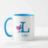 Super Grover Jouw naam & Monogram L toevoegen Mok (Links)