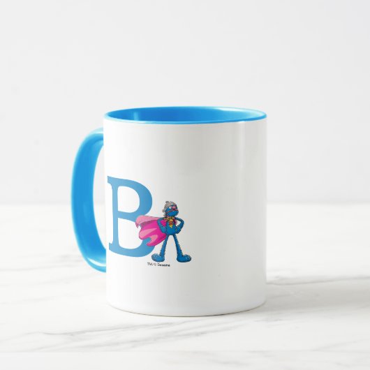 Super Grover Monogram B Mok (Voorkant links)