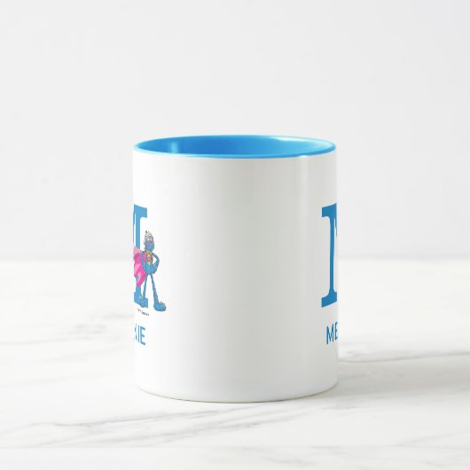 Super Grover Voeg Jouw naam & Monogram M Mok (Midden)