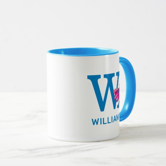 Super Grover Voeg Jouw naam & Monogram W Mok (Voorkant rechts)