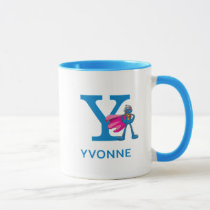 Super Grover Voeg Jouw naam & Monogram Y Mok