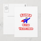 Super gymleraar briefkaart (Voorkant / Achterkant)