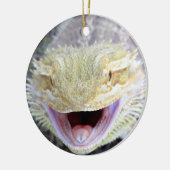 Super Happy Bearded Dragon Keramisch Ornament (Links)