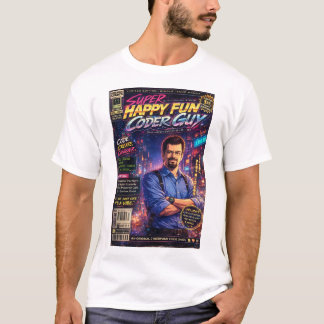 Super Happy Fun Coder Guy Cover Art No. Two T-shirt