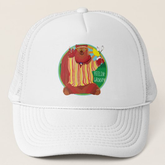 Super Happy Guitar Bear Casquette (Devant)