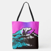 Super Hawaiian Surfer 60s Retro MonogramBeach sac (Dos)