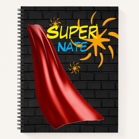 Super hero aangepaste naam Notitieboek (Voorkant)