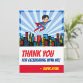 Super Hero bedankkaart (Staand voorkant)