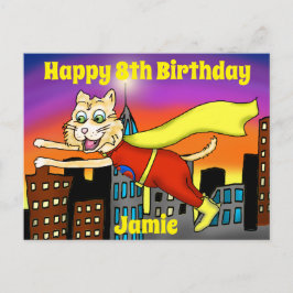 Super Hero Cat Briefkaart