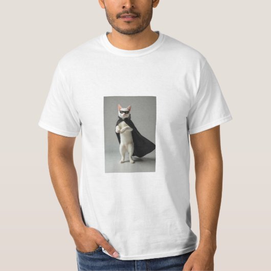 Super Hero Cat T-shirt (Voorkant)