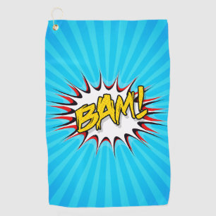 Super Hero Classic Bam! Action Bubble Golfhanddoek