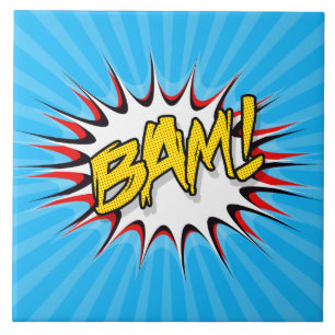 Super Hero Classic Bam! Action Bubble Tegeltje