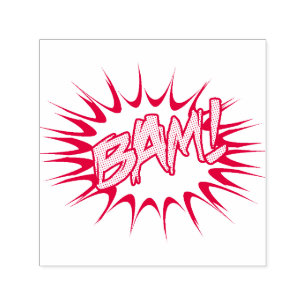 Super Hero Classic Bam! Action Bubble Zelfinktende Stempel
