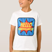 Super Hero Comic Eerste dag van school Aangepaste T-shirt (Voorkant)