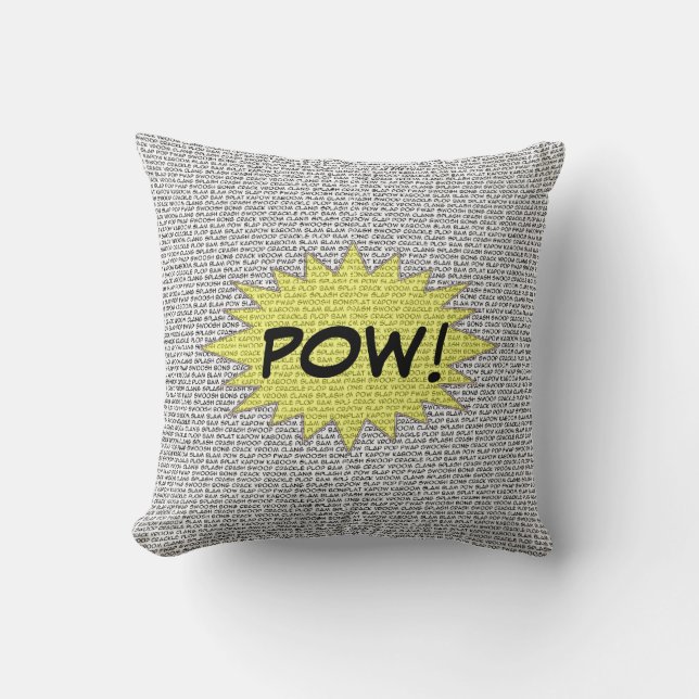 Super Hero Comic Speak Pillow Kussen (Voorkant)