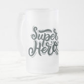 Super Hero Dad Matglas Bierpul (Voorkant links)