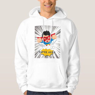 Super Hero Kind - Comic Style Cartoon Power Hoodie