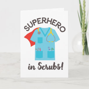 Super Hero Merci Cartes pour les médecins et infir