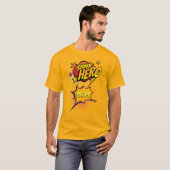 Super Hero Moeder Comic Book Stijl T-shirt (Voorkant volledig)