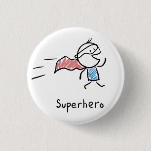 Super Hero Pin Ronde Button 3,2 Cm