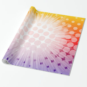 Super Hero Pop Art Paars Cadeaupapier