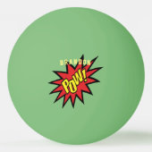 Super Hero Pow Aangepaste kleur Aangepast Pingpongballen (Achterkant)