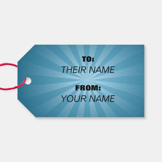 Super Hero Senior Cadeaulabel (Achterkant Horizontaal)