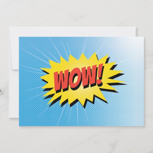 Super Heroes en Villains Kind Birthday Party Kaart (Achterkant)