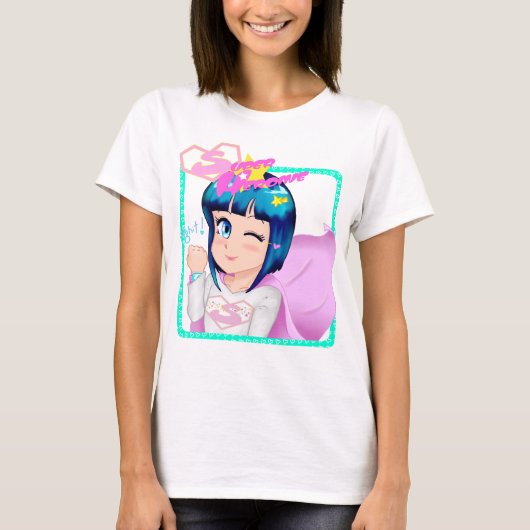 Super Heroine Fight T-Shirt (Voorkant)
